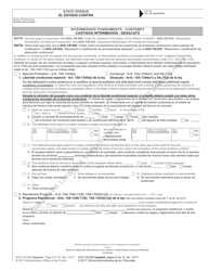 Form AOC-CR-609 Order on Violation of Probation or on Motion to Modify - North Carolina (English/Spanish), Page 6