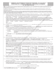 Form AOC-CR-609 Order on Violation of Probation or on Motion to Modify - North Carolina (English/Spanish), Page 8