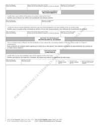 Form AOC-CR-620 &quot;Convicted Sex Offender Permanent No Contact Order&quot; - North Carolina (English/Spanish), Page 3