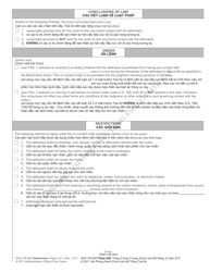 Form AOC-CR-620 Convicted Sex Offender Permanent No Contact Order - North Carolina (English/Vietnamese), Page 2