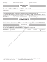 Form AOC-CR-620 Convicted Sex Offender Permanent No Contact Order - North Carolina (English/Vietnamese), Page 3