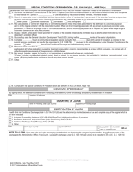 Form AOC-CR-633A Conditional Discharge Under G.s. 15a-1341(A5) - North Carolina, Page 2