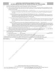 Form AOC-CR-632D Conditional Discharge Under G.s. 15a-1341(A4) (For Offenses Committed on or After Dec. 1, 2016) - North Carolina (English/Vietnamese), Page 9