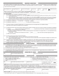 Form AOC-CR-634 Disposition/Modification of Deferred Prosecution - North Carolina, Page 2