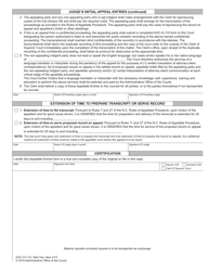 Form AOC-CV-112 Appellate Entries for When Movant Appeals Civil Contempt Proceeding - North Carolina, Page 2