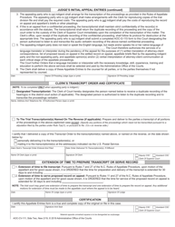 Form AOC-CV-111 Appellate Entries for Contemnor in Civil Contempt Proceeding - North Carolina, Page 2