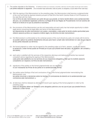 Form AOC-CV-220 Memorandum of Judgment/Order - North Carolina (English/Spanish), Page 2