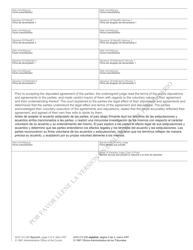 Form AOC-CV-220 Memorandum of Judgment/Order - North Carolina (English/Spanish), Page 3