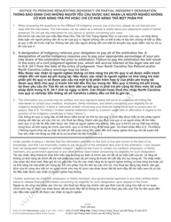 Form AOC-CV-226 Civil Affidavit of Indigency - North Carolina (English/Vietnamese), Page 3