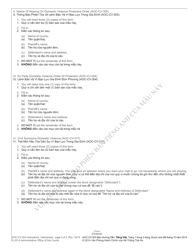 Instructions for Form AOC-CV-303 Complaint and Motion for Domestic Violence Protective Order - North Carolina (English/Vietnamese), Page 2