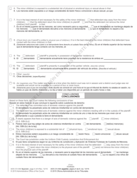Form AOC-CV-304 Ex Parte Domestic Violence Order of Protection - North Carolina (English/Spanish), Page 4