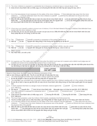 Form AOC-CV-304 Ex Parte Domestic Violence Order of Protection - North Carolina (English/Vietnamese), Page 4