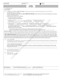 Form AOC-CV-309 Contempt Order Domestic Violence Protective Order - North Carolina (English/Vietnamese), Page 3