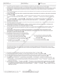Form AOC-CV-306 Domestic Violence Order of Protection - North Carolina (English/Spanish), Page 5