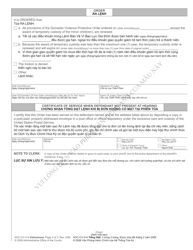 Form AOC-CV-314 Order Renewing Domestic Violence Protective Order - North Carolina (English/Vietnamese), Page 2