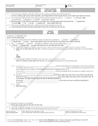 Form AOC-CV-306 Domestic Violence Order of Protection/Consent Order - North Carolina (English/Vietnamese), Page 11