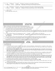 Form AOC-CV-306 Domestic Violence Order of Protection/Consent Order - North Carolina (English/Vietnamese), Page 4