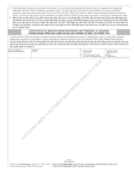 Form AOC-CV-306 Domestic Violence Order of Protection/Consent Order - North Carolina (English/Vietnamese), Page 8
