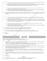 Form AOC-CV-320 Order Upon Motion to Return Weapons Surrendered Under Domestic Violence Protective Order - North Carolina (English/Vietnamese), Page 2