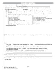 Form AOC-CV-326 Modified Domestic Violence Order of Protection - North Carolina, Page 2