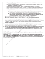 Form AOC-CV-319 SPANISH Motion for Return of Weapons Surrendered Under Domestic Violence Protective Order and Notice of Hearing - North Carolina (English/Spanish), Page 6