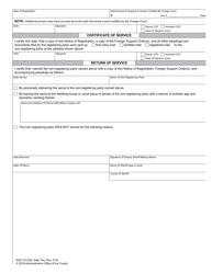 Form AOC-CV-505 Notice of Registration of Foreign Support Order(S) - North Carolina, Page 2