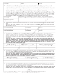 Form AOC-CV-415 VIETNAMESE Motion to Claim Exempt Property (Statutory Exemptions) - North Carolina (English/Vietnamese), Page 5