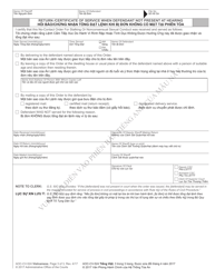 Form AOC-CV-524 VIETNAMESE No-Contact Order for Stalking or Nonconsensual Sexual Conduct - North Carolina (English/Vietnamese), Page 3