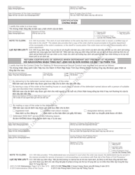 Form AOC-CV-526 VIETNAMESE Order Renewing No-Contact Order for Stalking or Nonconsensual Sexual Conduct - North Carolina (English/Vietnamese), Page 2