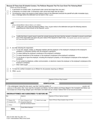 Form AOC-CV-530 &quot;Complaint for Civil No-Contact Order Pursuant to the Workplace Violence Prevention Act - Motion for Temporary No-Contact Order&quot; - North Carolina, Page 2