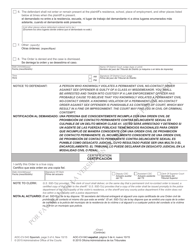 Form AOC-CV-543 SPANISH Permanent Civil No-Contact Order Against Sex Offender - North Carolina (English/Spanish), Page 3