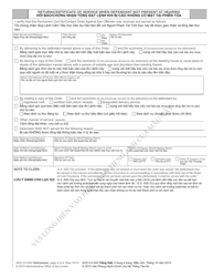 Form AOC-CV-543 VIETNAMESE Permanent Civil No-Contact Order Against Sex Offender - North Carolina (English/Vietnamese), Page 4