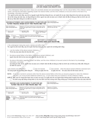 Form AOC-CV-604 VIETNAMESE Affidavit of Parentage - North Carolina (English/Vietnamese), Page 2