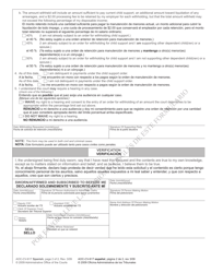 Form AOC-CV-617 SPANISH Request by Supporting Party for Wage Withholding - North Carolina (English/Spanish), Page 2