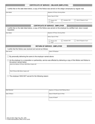 Form AOC-CV-623 Notice of Change or Termination of Withholding for Child Support - North Carolina, Page 2