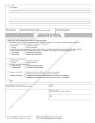 Form AOC-CV-630 SPANISH Order on Child Custody Mediation - North Carolina (English/Spanish), Page 2