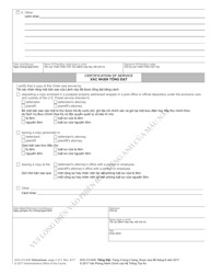 Form AOC-CV-630 VIETNAMESE Order on Child Custody Mediation - North Carolina (English/Vietnamese), Page 2