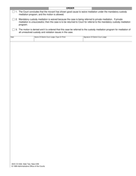 Form AOC-CV-632 Motion and Order to Waive Custody Mediation - North Carolina, Page 2