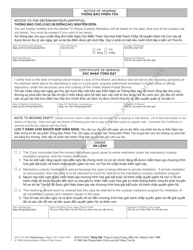 Form AOC-CV-632 VIETNAMESE Motion and Order to Waive Custody Mediation - North Carolina (English/Vietnamese), Page 2