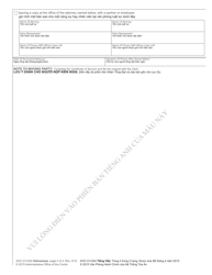 Form AOC-CV-634 VIETNAMESE Motion to Modify Custody - North Carolina (English/Vietnamese), Page 2