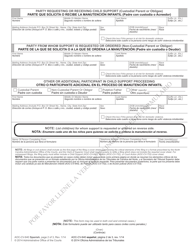 Form AOC-CV-640 SPANISH Cover Sheet for Child Support Cases (Non-IV-D Only) - North Carolina (English/Spanish), Page 2