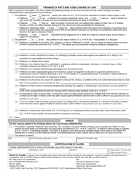 Form AOC-CV-654 Download Fillable PDF, Petition and Order ...