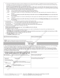 Form AOC-CV-617 VIETNAMESE Request by Supporting Party for Wage Withholding - North Carolina (English/Vietnamese), Page 2