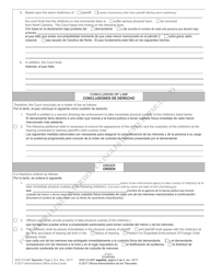 Form AOC-CV-667 SPANISH Warrant Directing Law Enforcement to Take Immediate Physical Custody of Child(Ren) Subject to a Child Custody Order - North Carolina (English/Spanish), Page 2