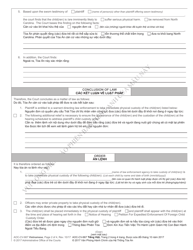 Form AOC-CV-667 VIETNAMESE Warrant Directing Law Enforcement to Take Immediatephysical Custody of Child(Ren) Subject to a Child Custody Order - North Carolina (English/Vietnamese), Page 2