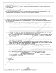 Form AOC-CV-668 SPANISH Order Allowing or Denying Expedited Enforcement of Foreign Child Custody Order - North Carolina (English/Spanish), Page 2