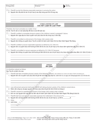 Form AOC-CV-668 VIETNAMESE &quot;Order Allowing or Denying Expedited Enforcement of Foreign Child Custody Order&quot; - North Carolina (English/Vietnamese), Page 3
