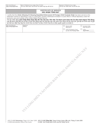 Form AOC-CV-668 VIETNAMESE &quot;Order Allowing or Denying Expedited Enforcement of Foreign Child Custody Order&quot; - North Carolina (English/Vietnamese), Page 4