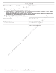 Form AOC-CV-666 SPANISH Order for Hearing on Petition for Expedited Enforcement of Foreign Child Custody Order - North Carolina (English/Spanish), Page 4