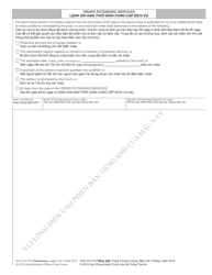 Form AOC-CV-773 VIETNAMESE Order Authorizing Protective Services - North Carolina (English/Vietnamese), Page 3